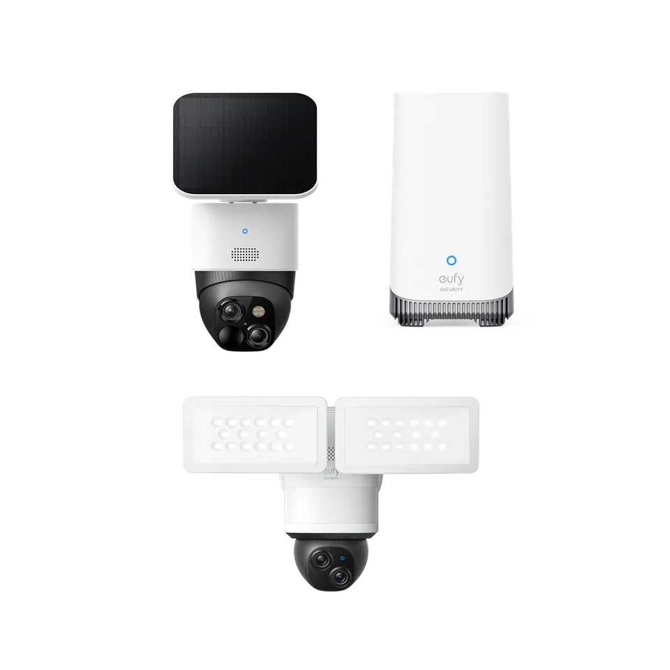 eufy-security-solocam-s340-floodlight-camera-e340-homebase-s380-set-2 image 1