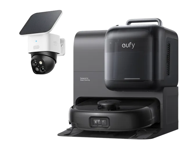 eufy-security-robot-vacuum-omni-e28-solocam-s340-bundle image 1