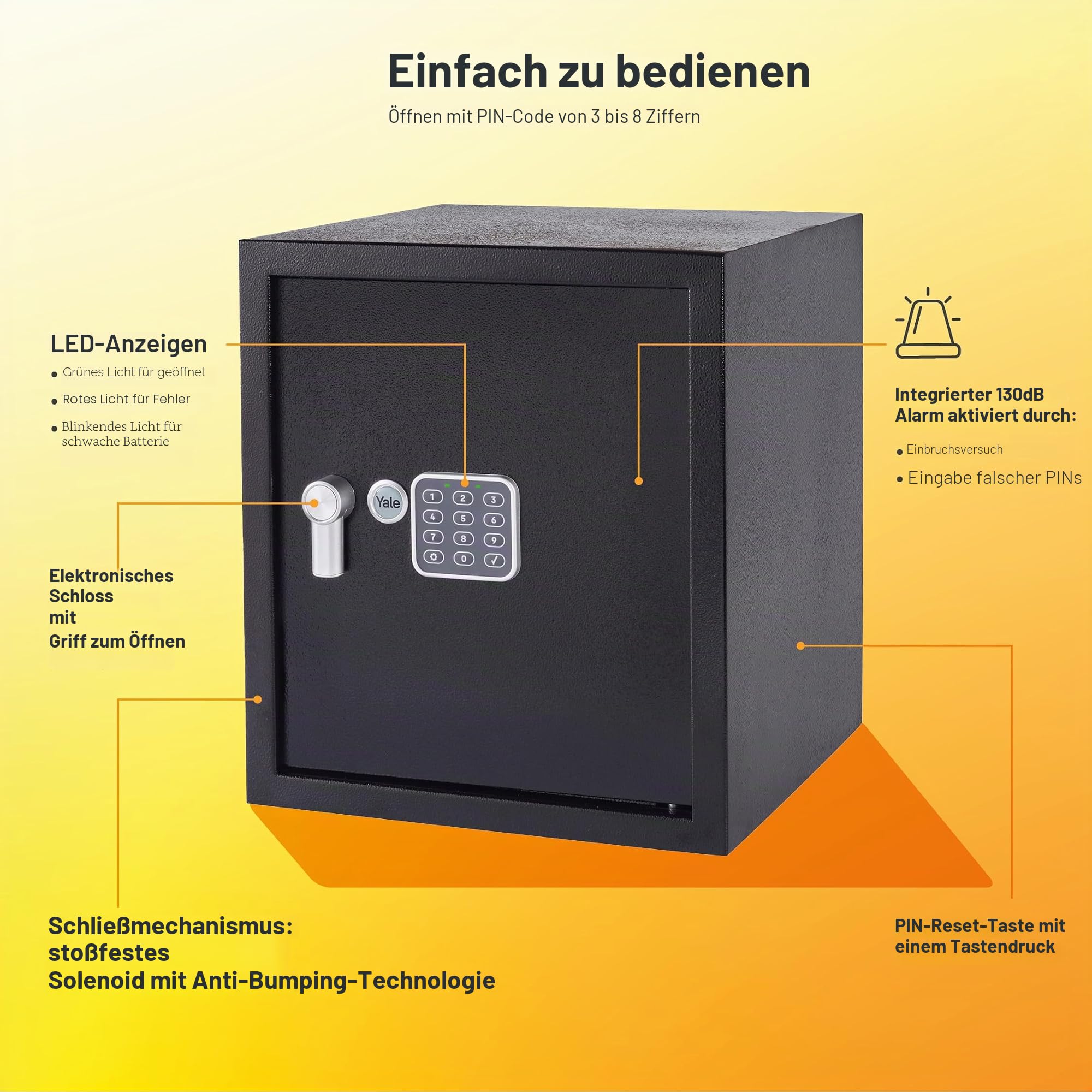 yale-yec-390-db2-elektronischer-tresor-gro-mit-alarm-schwarz image 2