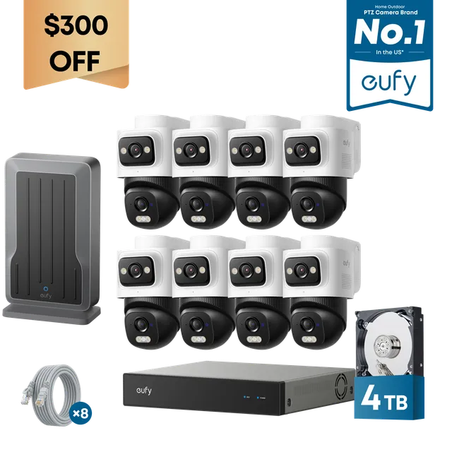 eufy-security-nvr-system-e50-8-kamera-kit-4tb-mit-nvr-wi-fi-modul image 1