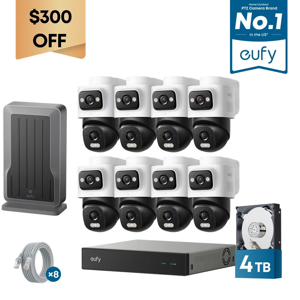 eufy-security-nvr-system-e50-8-kamera-kit-4tb-mit-nvr-wi-fi-modul image 1