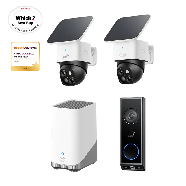 eufy-security-solocam-s340-2er-set-video-doorbell-e340-homebase-s380-set image 1