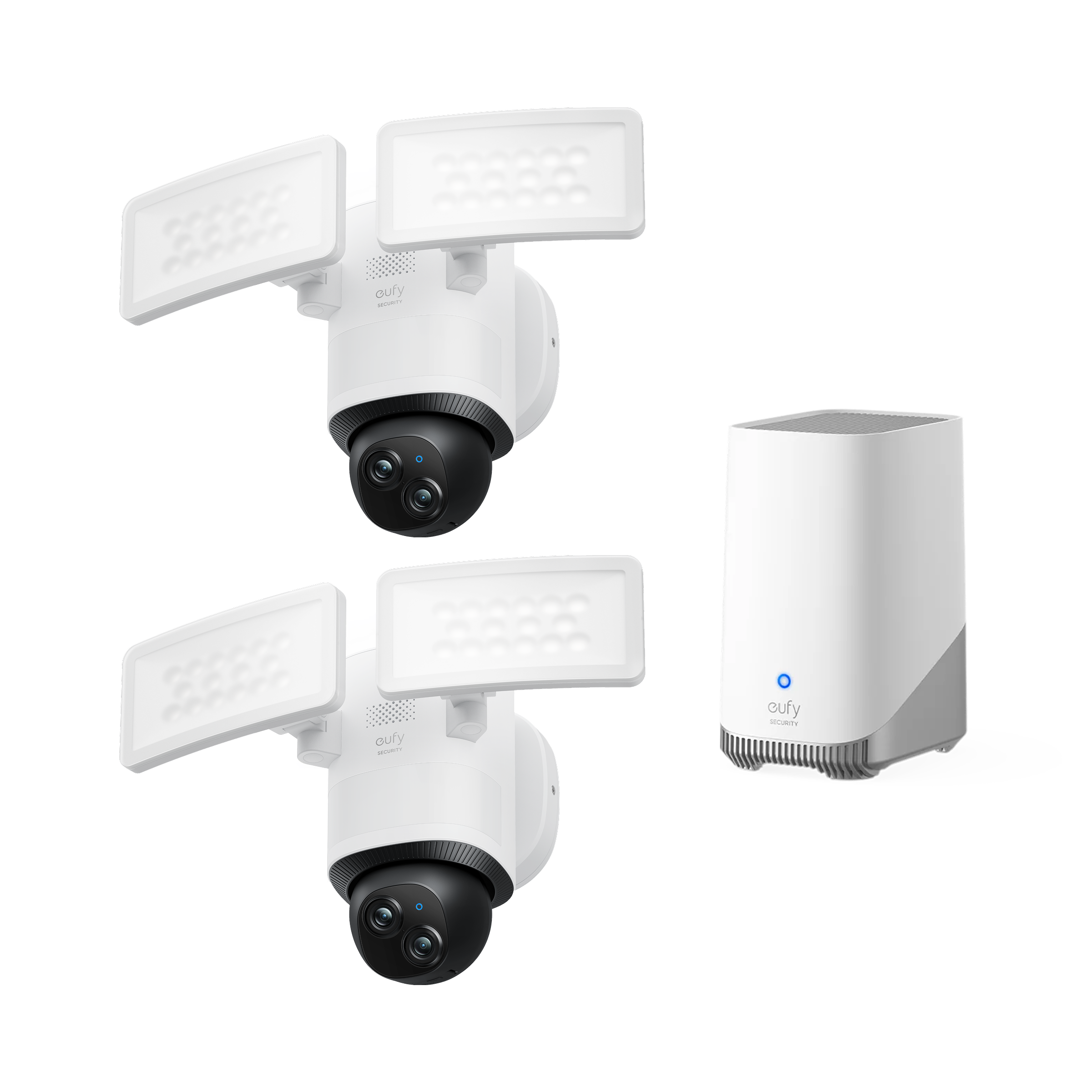 eufy-security-floodlight-camera-e340-2-cam-pack-homebase-s380 image 1