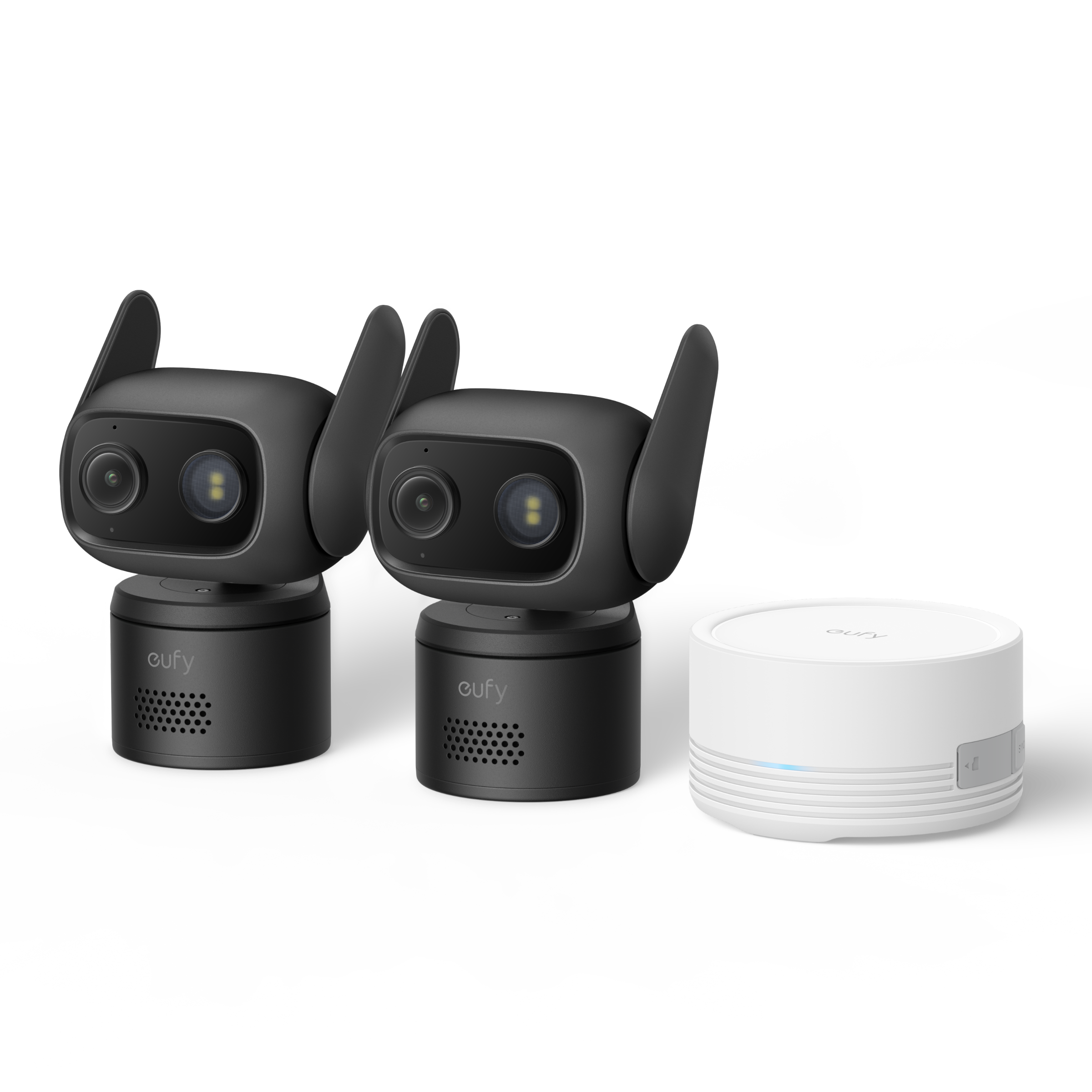 eufy-security-wired-cam-c31-2er-pack-schwarz-homebase-mini-64gb image 1