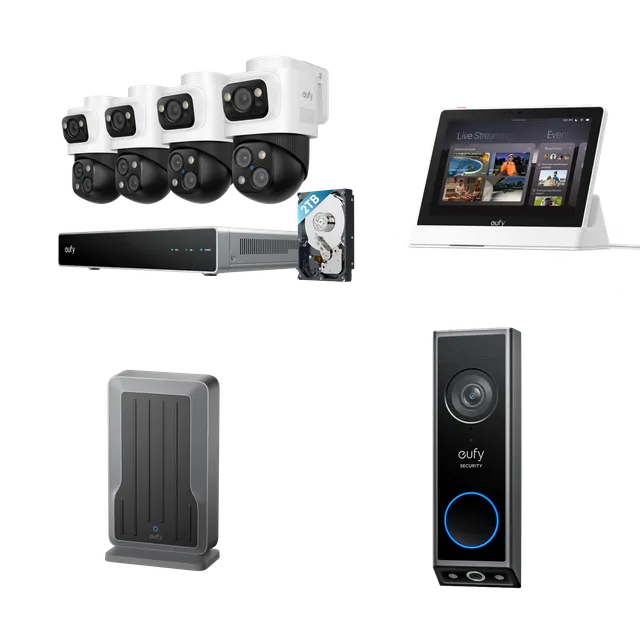 eufy-security-nvr-s4-max-poe-system-display-e10-wifi-modul-doorbell-e340 image 1