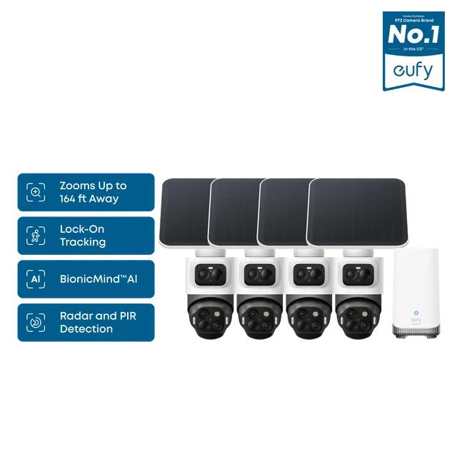 eufy-security-eufycam-s4-4-cam-kit-triple-lens-bullet-ptz image 1