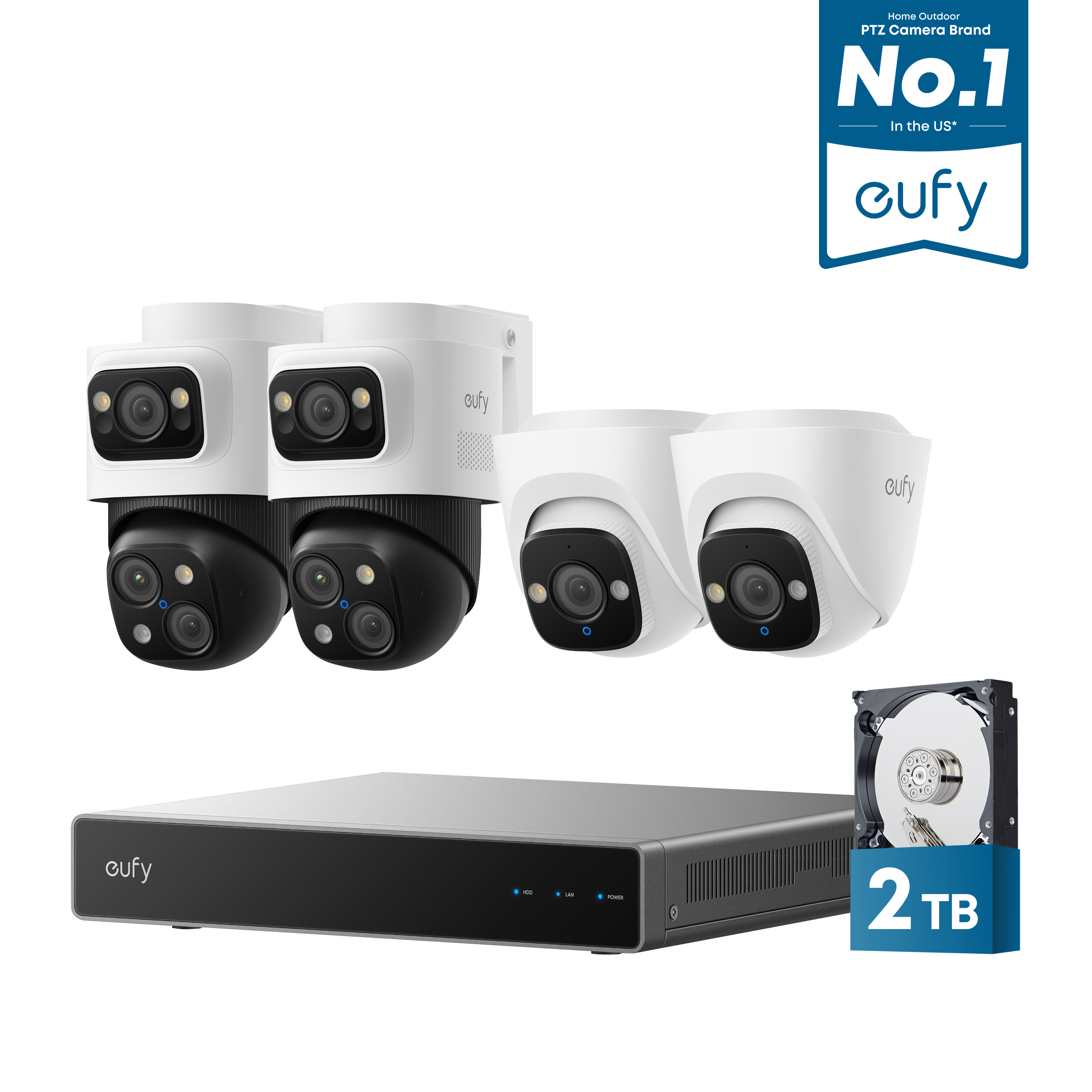 eufy-security-poe-nvr-security-system-s4-4-kamera-set-mit-4k-und-360-ptz image 2