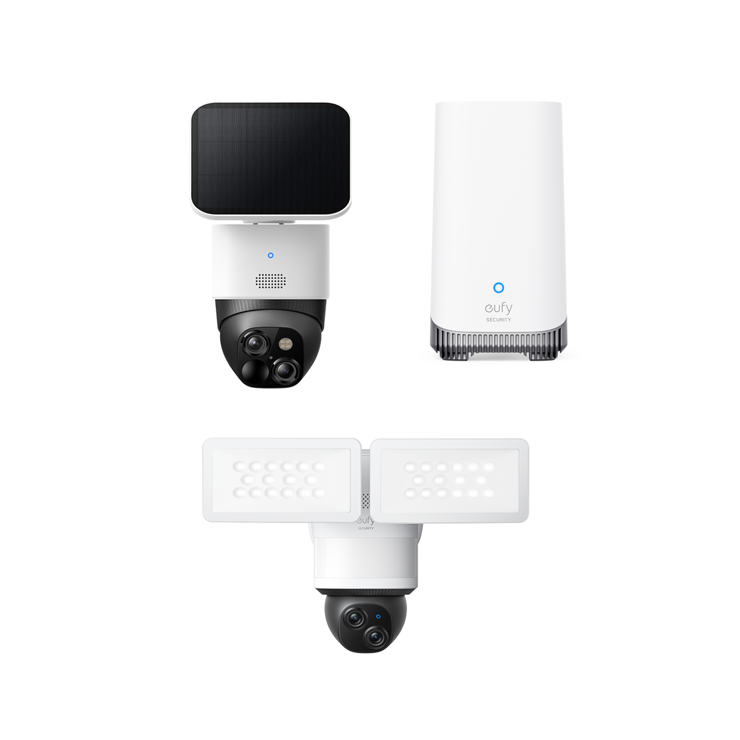 eufy-security-solocam-s340-floodlight-e340-homebase-s380-set-3k-dual-cam-solar image 1