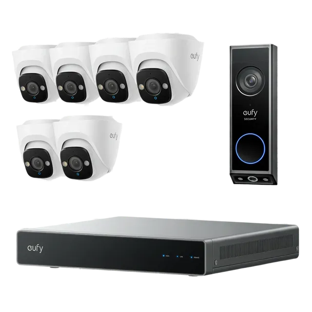 eufy-security-poe-nvr-e41-system-6x-poe-cam-e41-4k-video-doorbell-e340 image 1