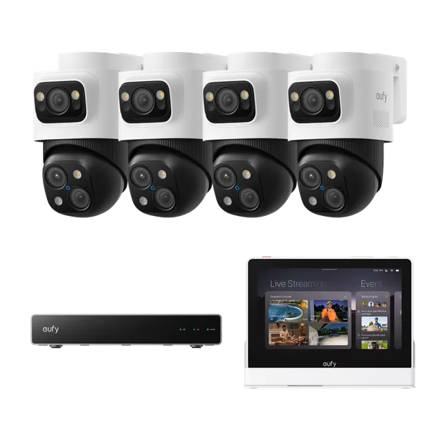 eufy-home-poe-professional-ecosystem-starter-kit-4x-s4-ptz-kamera-nvr-s4-display image 1
