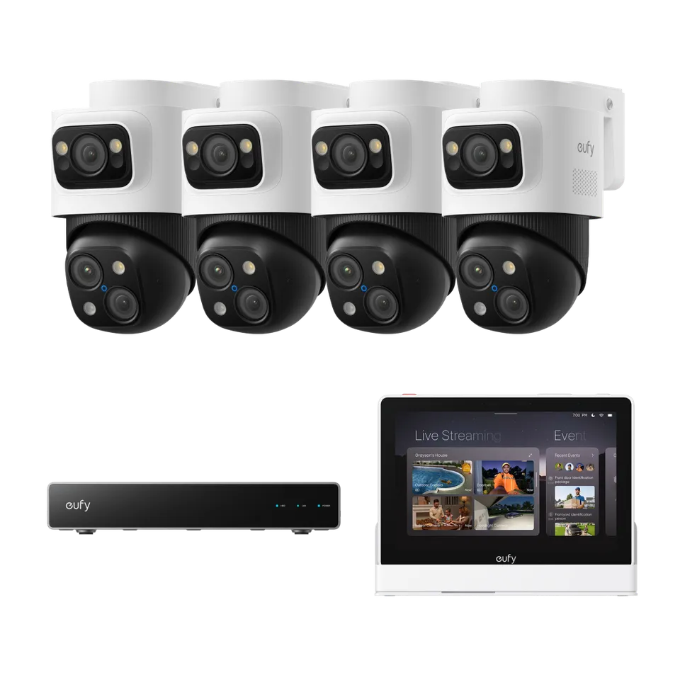 eufy-home-poe-professional-ecosystem-starter-kit-4x-s4-ptz-kamera-nvr-s4-display image 1