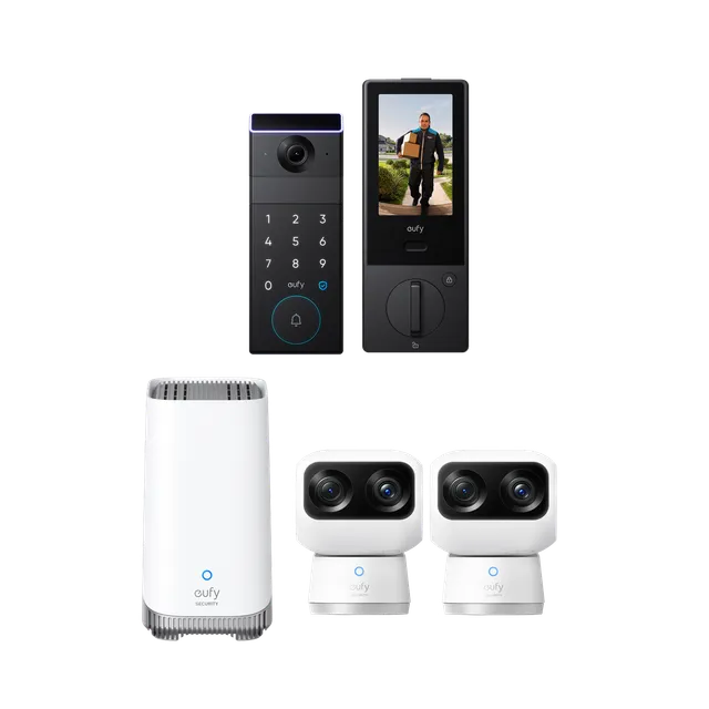 eufy-security-familock-s3-max-2x-indoor-cam-s350-homebase-s380-set image 1