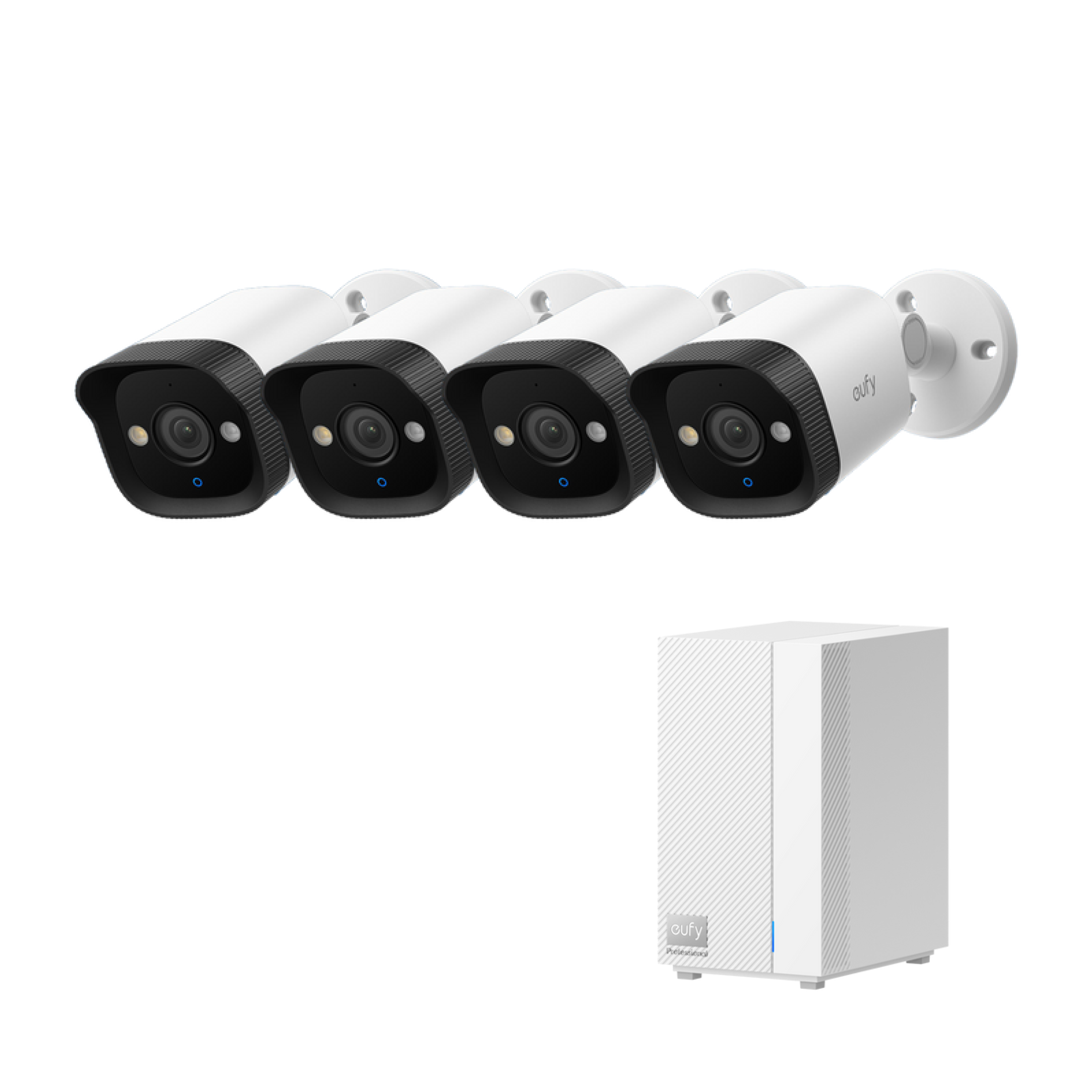 eufy-security-turret-poe-cam-e40-4er-set-mit-homebase-pro-s1-4k-poe-kamerasystem image 1