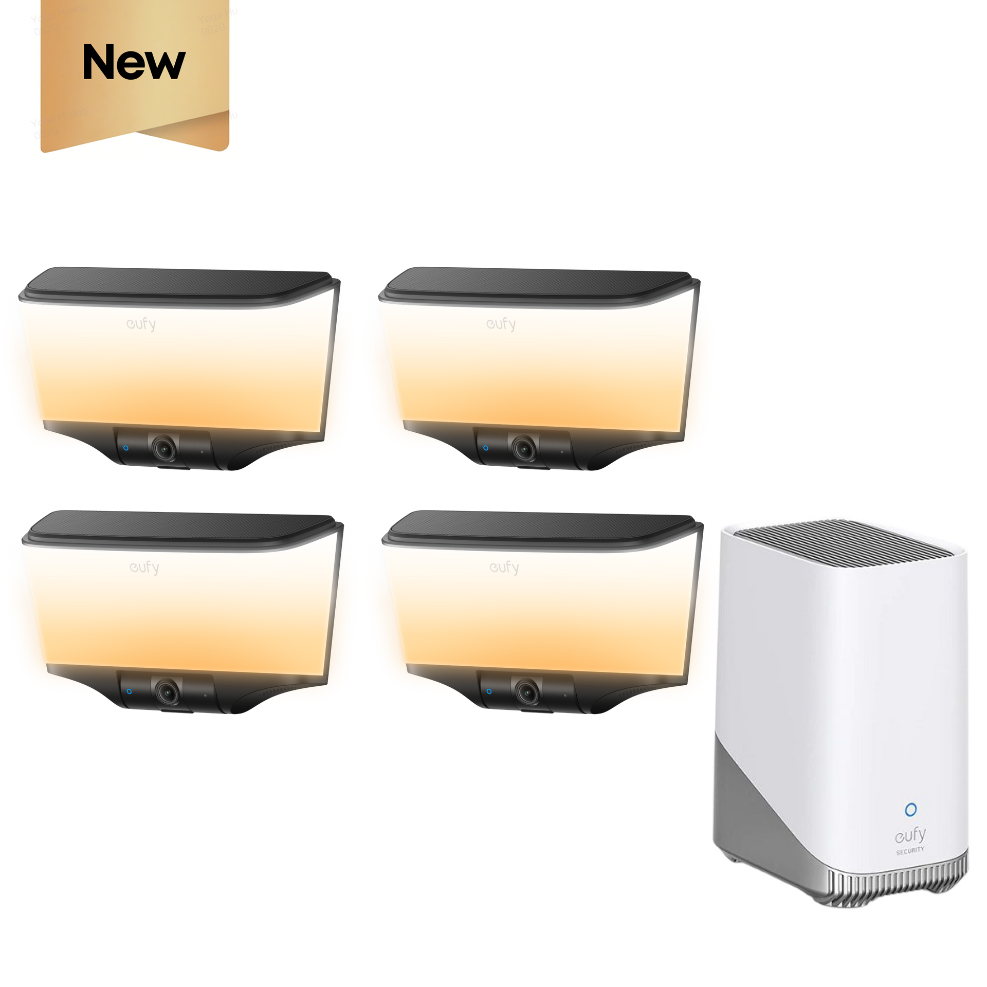 eufy-security-wall-light-cam-s4-2er-pack-homebase-s380-wandlicht-kamera image 6