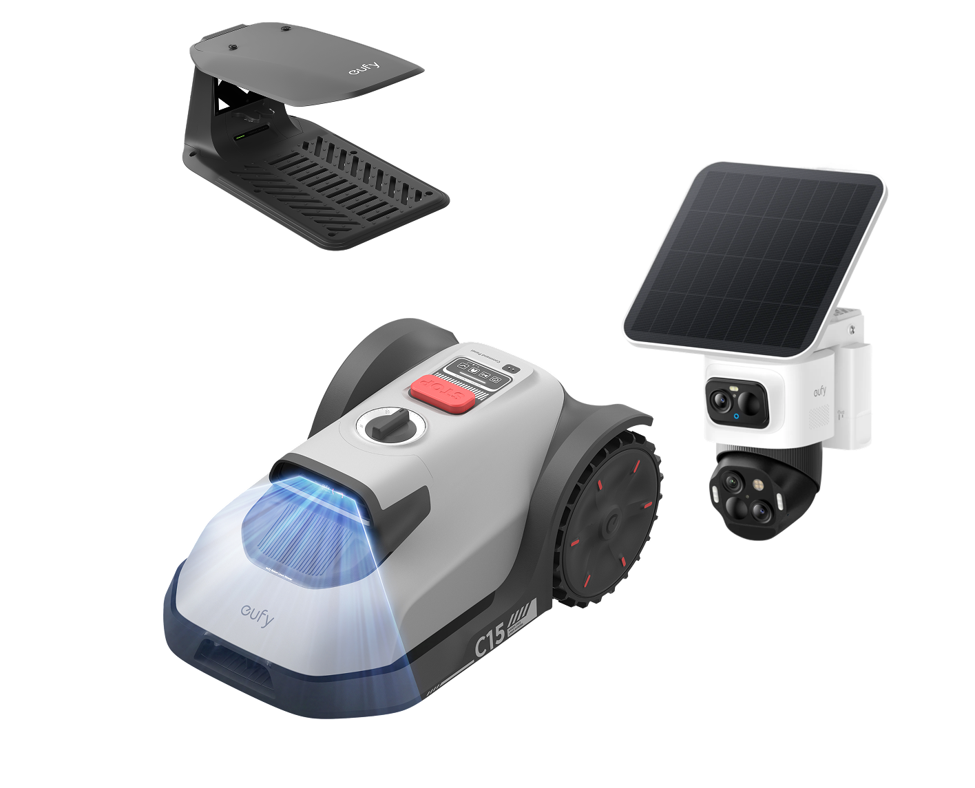 eufy-security-eufycam-s4-m-hroboter-c15-bundle-4k-360-solar-cam-rasenroboter image 1