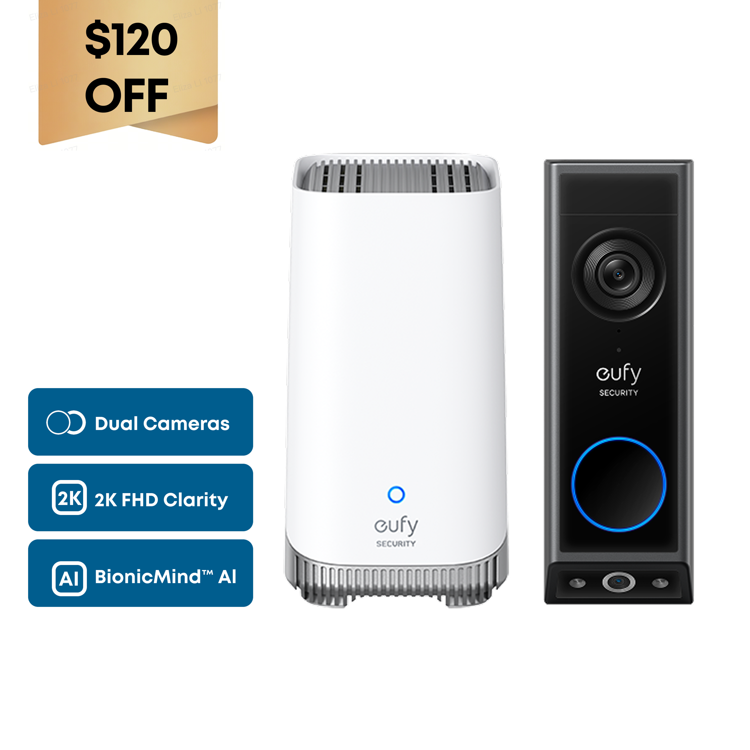 eufy-security-video-doorbell-e340-homebase-s380-set image 1