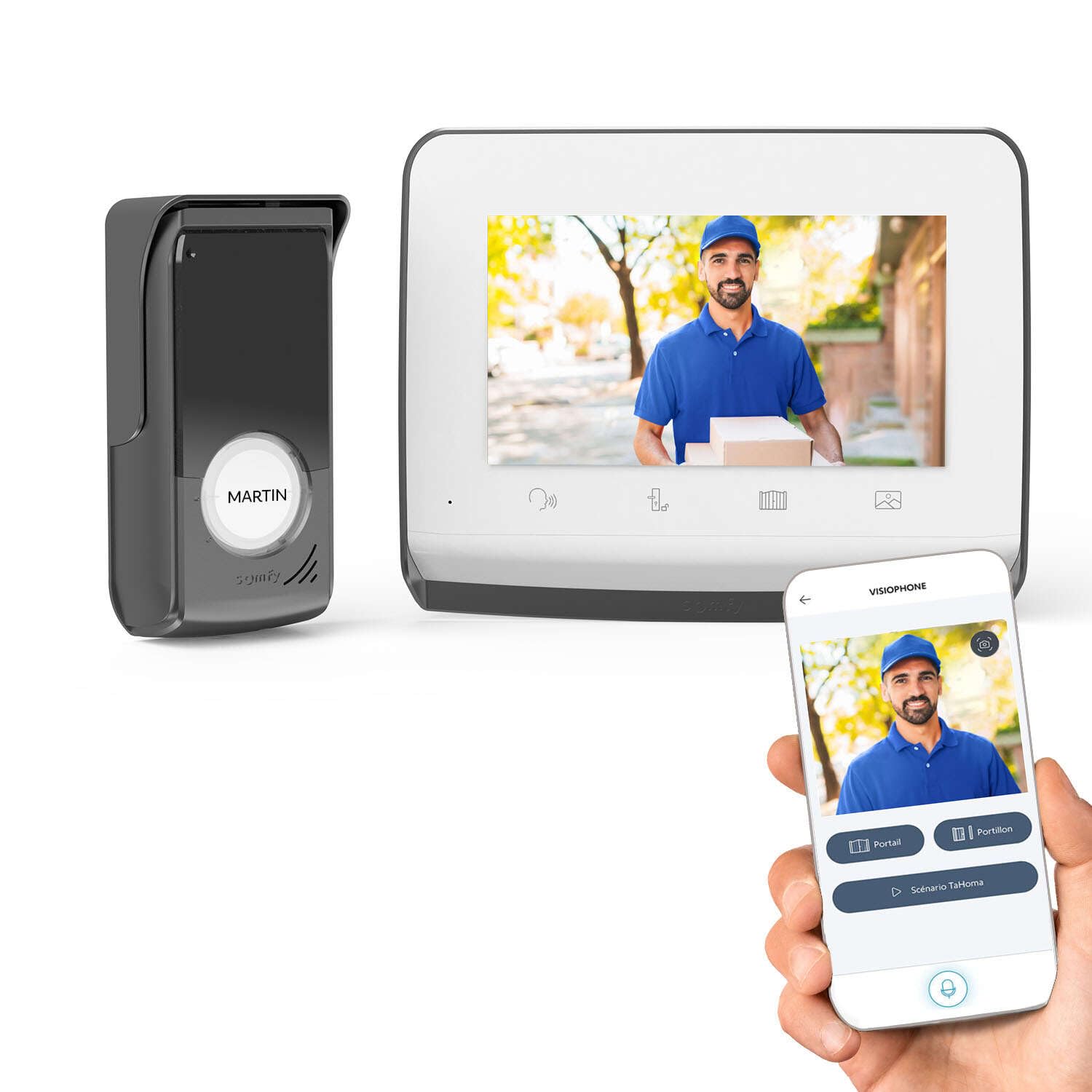 somfy-1871229-video-t-rsprechanlage-v350-wlan-connect-7-zoll-mit-app-und-nachtsi image 1