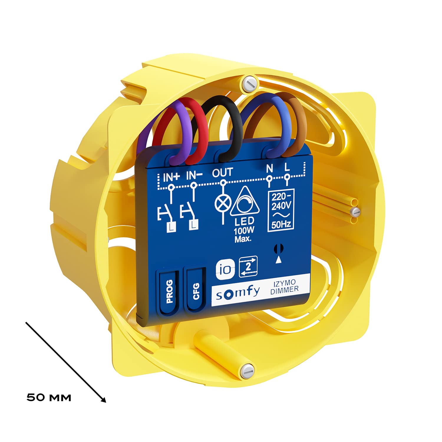 somfy-1822663-izymo-dimming-mikro-empf-nger-beleuchtungssteuerung-io-homecontrol image 2