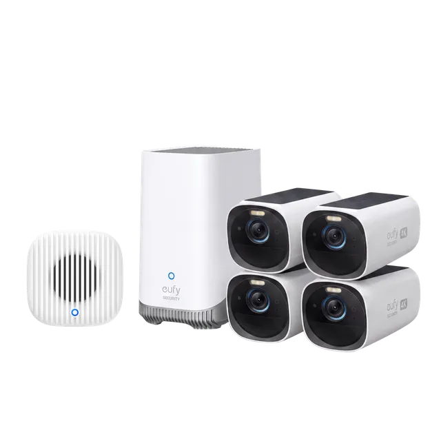 eufy-security-eufycam-3-s330-4-kamera-set-mit-homebase-3-video-doorbell-chime-2 image 1