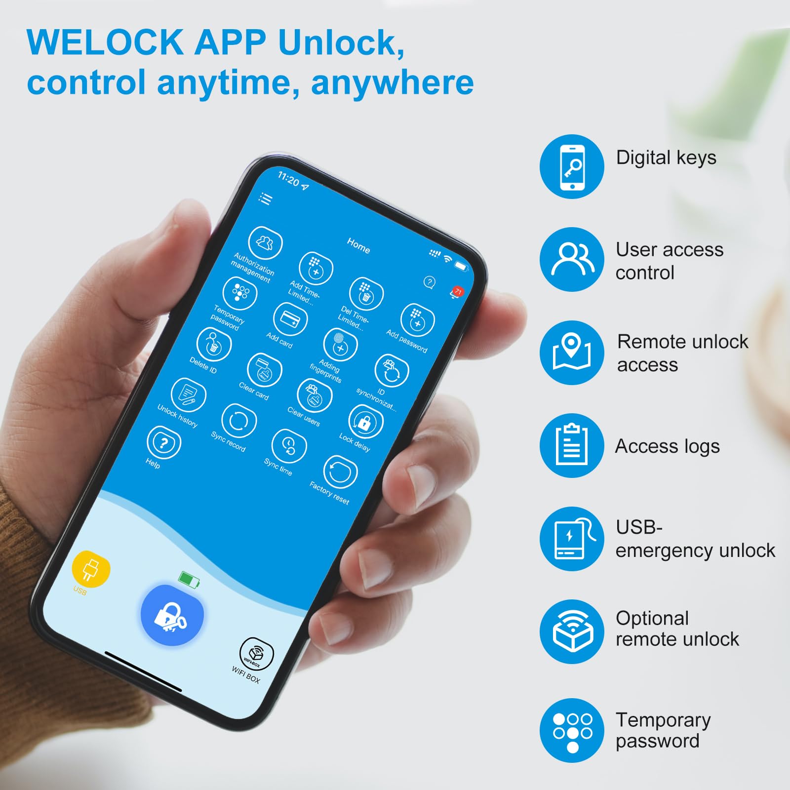 welock-touca51-pro-u41-pro-fingerprint-smart-lock-zylinder-mit-tempor-r-code image 4