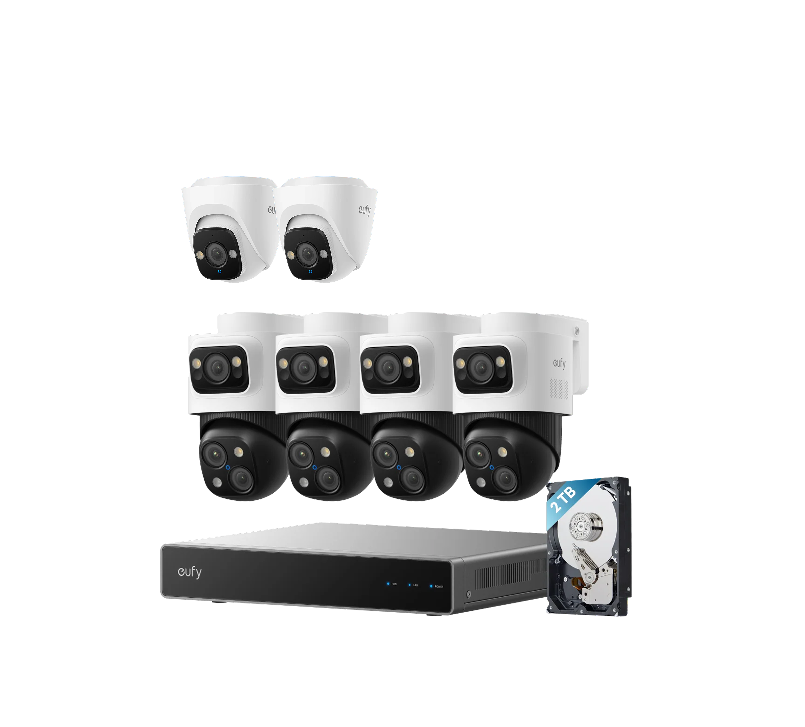 eufy-security-poe-nvr-6-kamera-set-s4-max-2x-turret-camera-e41 image 1