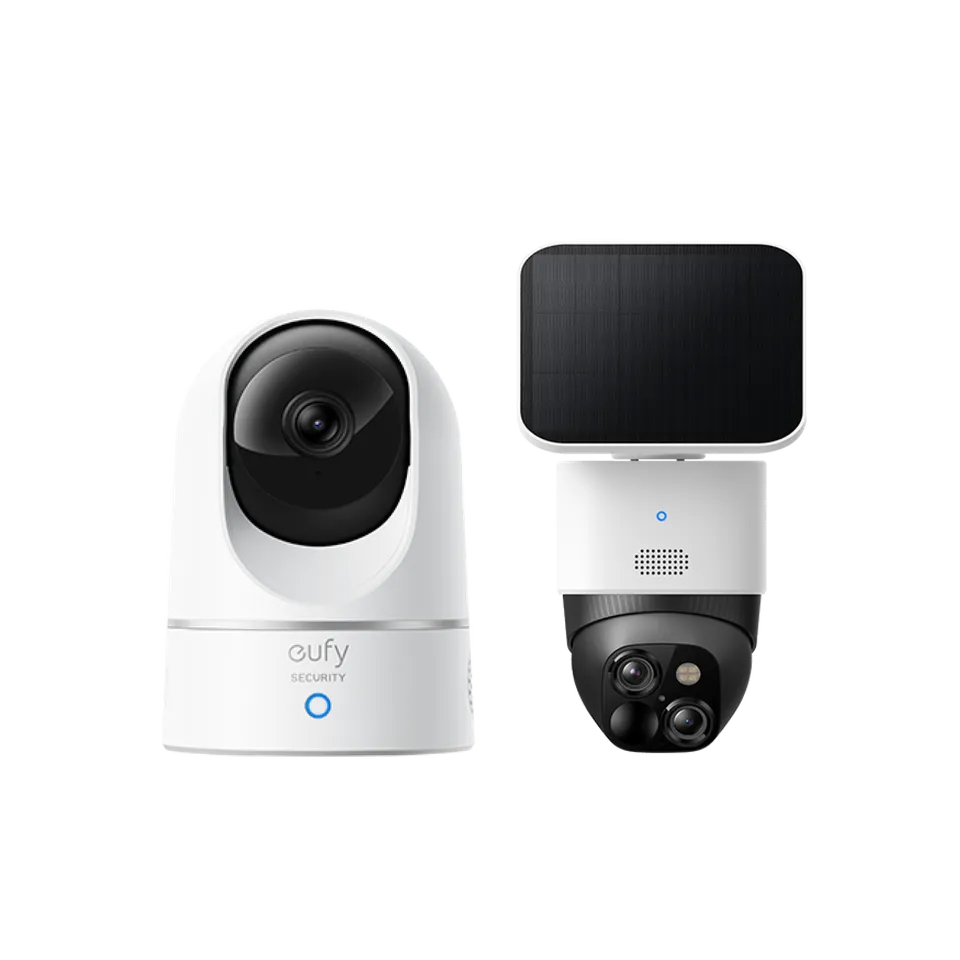eufy-security-solocam-s340-solar-360-indoor-cam-e220-2k-kamera-set image 1