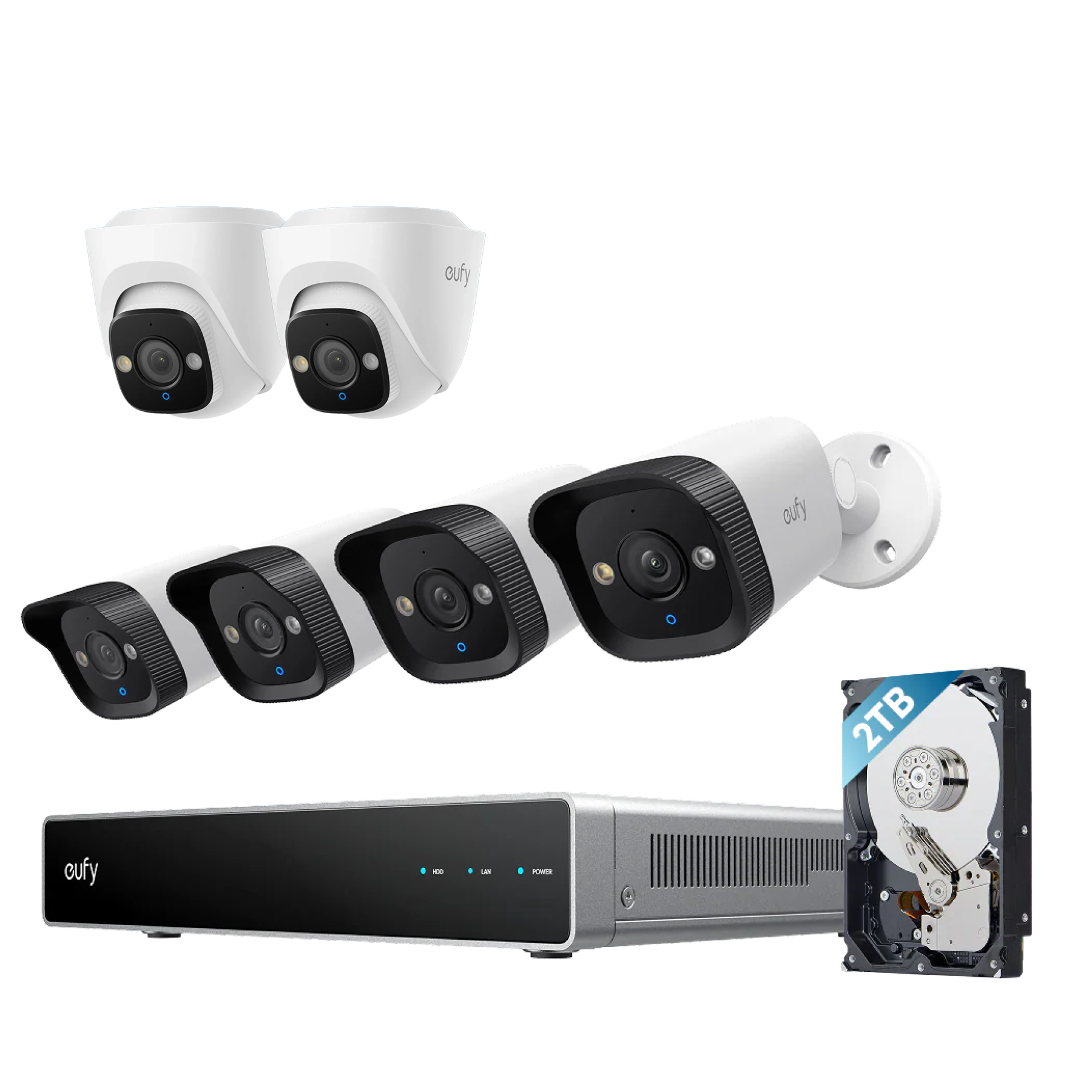 eufy-security-nvr-poe-e40-system-4k-poe-berwachungsset-mit-recorder-2x-turret-ka image 1