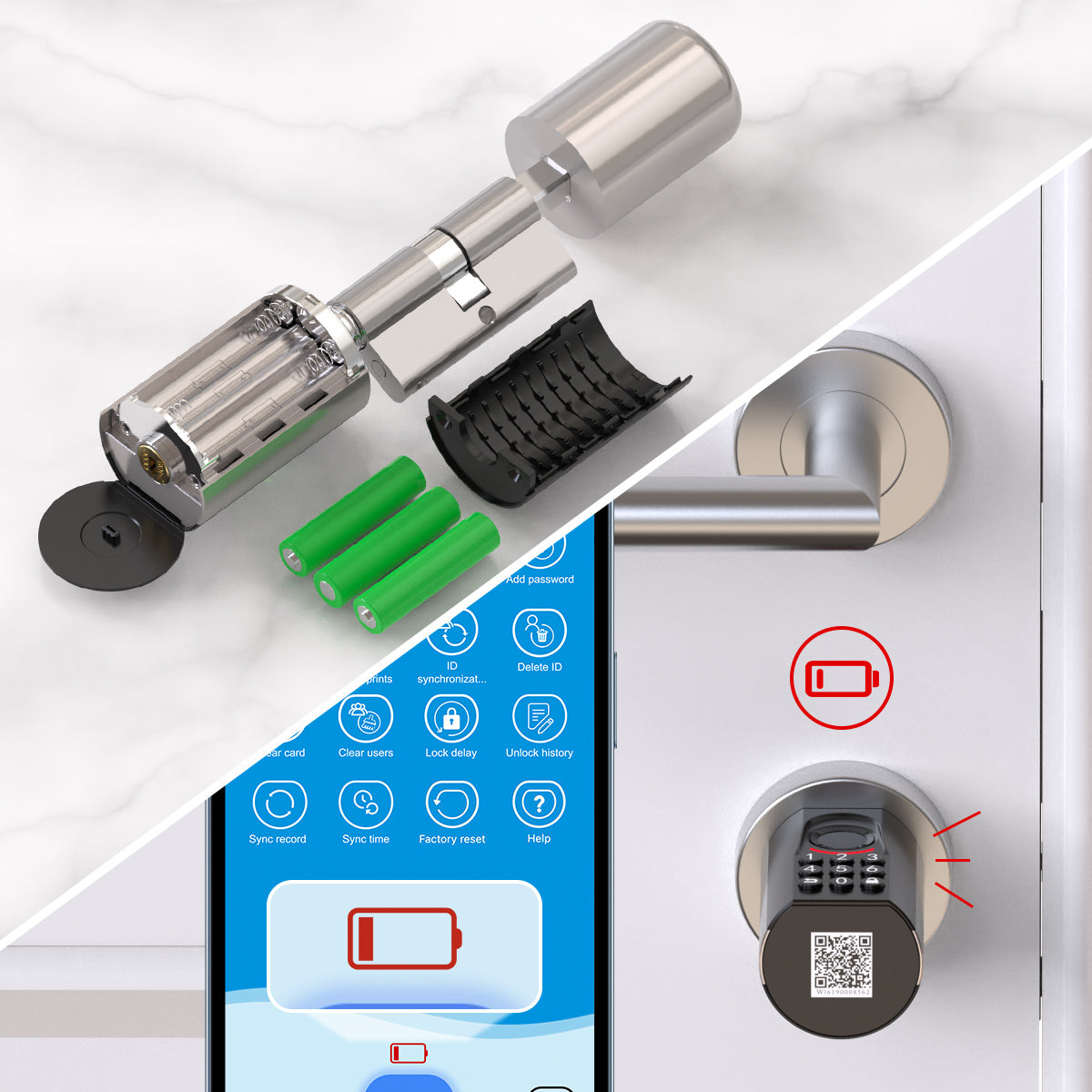 welock-u71-smart-lock-zylinder-mit-fingerabdruck-tastatur-und-schl-ssel-60-90-mm image 8