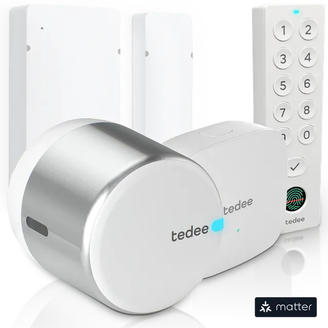 tedee-go2-door-sensor-full-bundle-smart-lock-bridge-keypad-pro image 1
