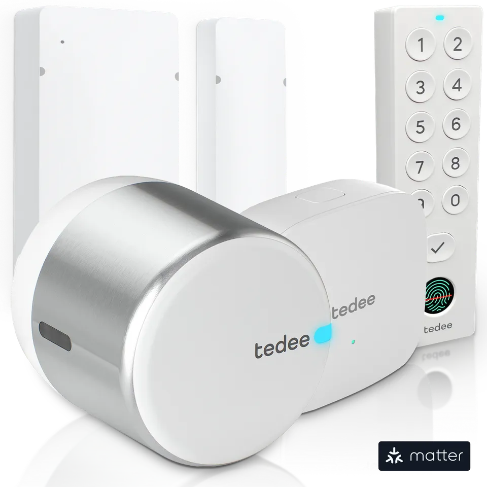 tedee-go2-door-sensor-full-bundle-smart-lock-bridge-keypad-pro image 1