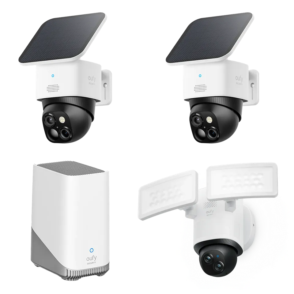eufy-security-solocam-s340-2er-pack-floodlight-camera-e340-homebase-s380-set image 1