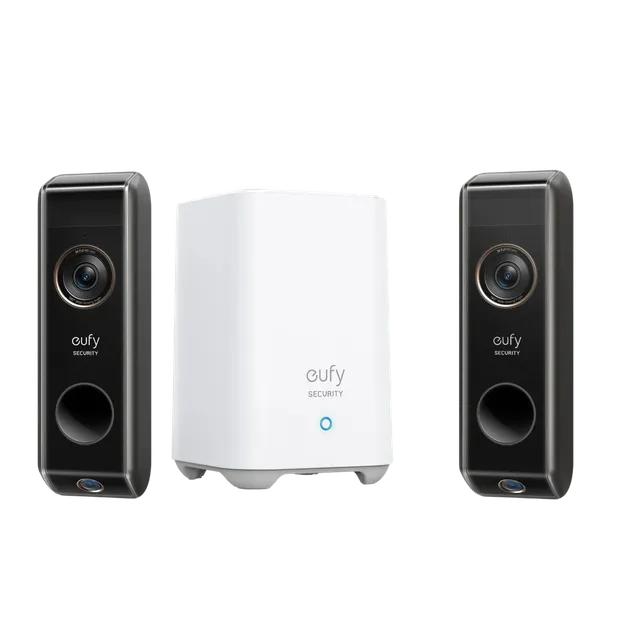 eufy-security-2x-video-doorbell-dual-add-on-homebase-3-s380-set image 1